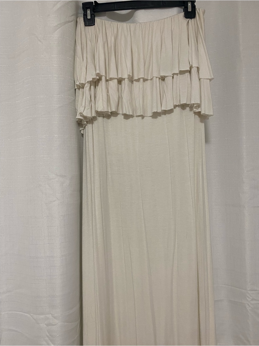 Rachel Pally Ivory Ruffle Maxi Skirt